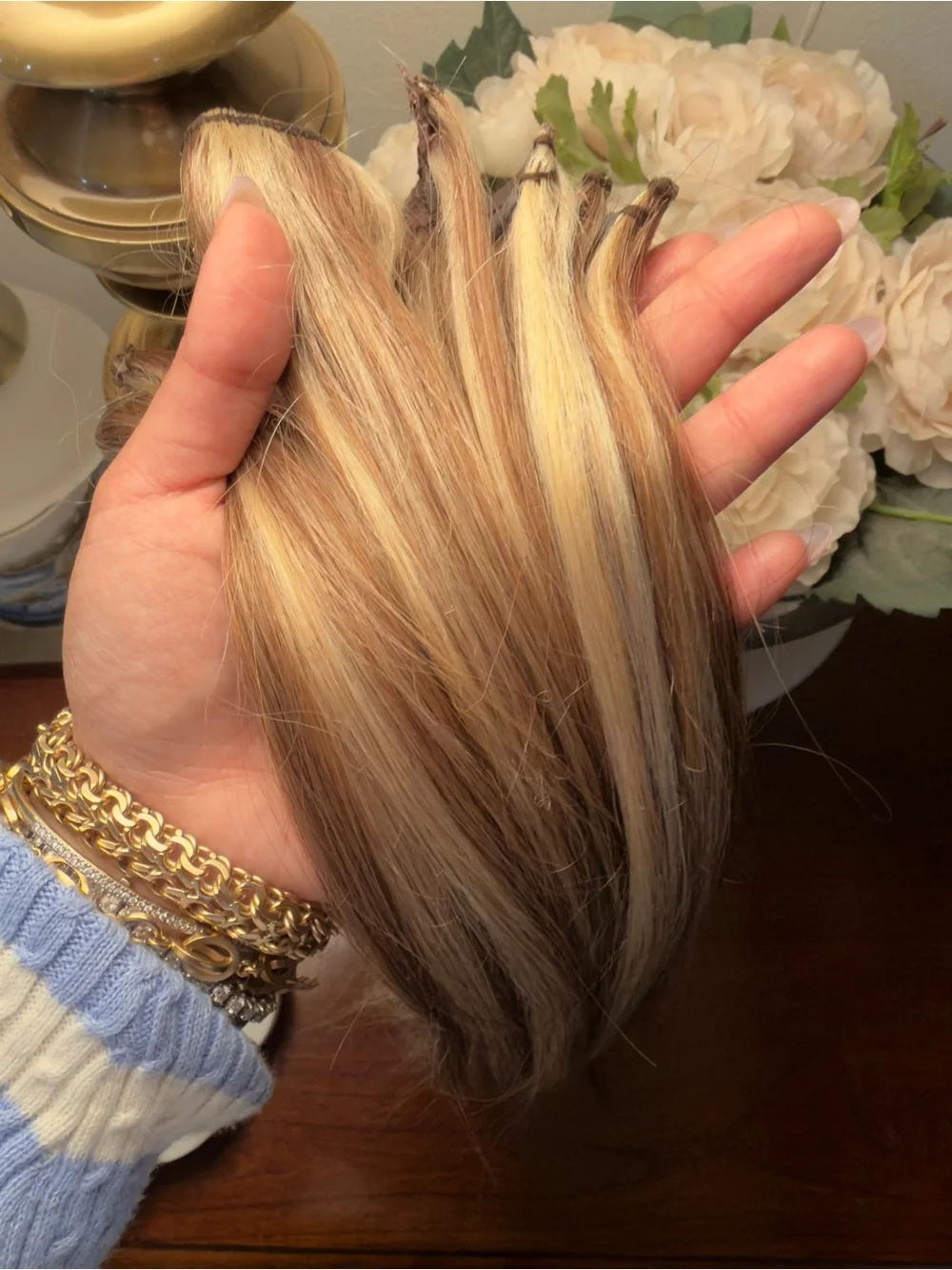 N/A blonde highlights